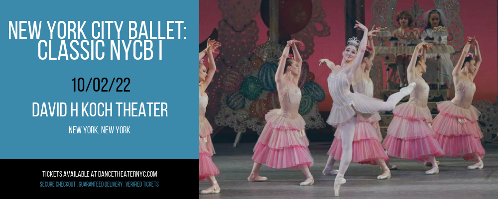 New York City Ballet: Classic NYCB I at David H Koch Theater tickets New York City Ballet: Classic NYCB I at David H Koch Theater